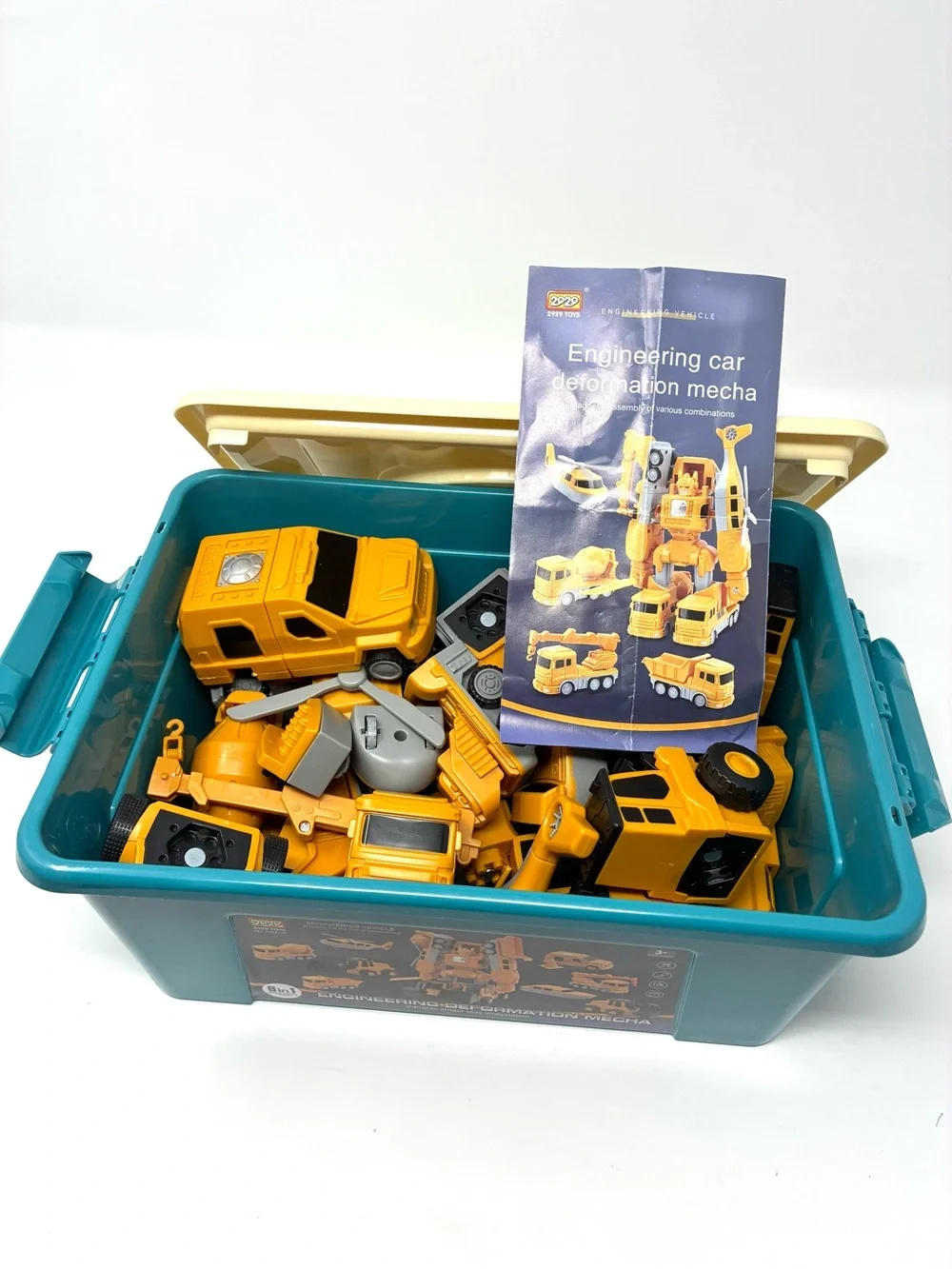 2929 Toys Magnetic Transform Engineering Car Building Set 35 PCS  For Kids Robot